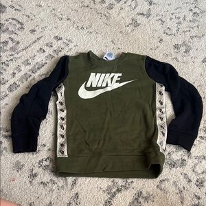 Nike Kids Olive and Black Sweatshirt
